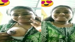 Mallu wife boob show leaked video call mms sex