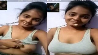 Cute Indian teen nude video call par Hindi mms