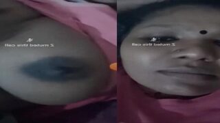 Mallu wife ki big boobs show lover ko desi mms