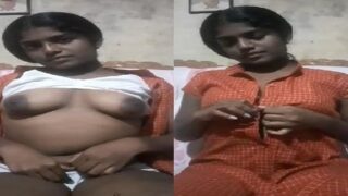 Horny Tamil girl boobs show aur pussy tease