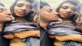 Malayali girl ki khule me boobs show BFF ko viral