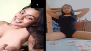 Noida model girl boobs pressing masti video call par