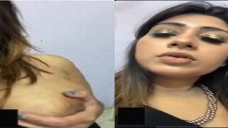 Noida sexy call girl ki boobs press video call par