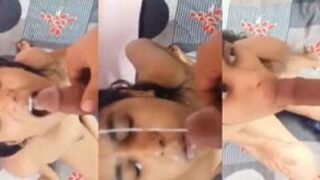 Meri chudasi gf ne blowjob dekar cumshot piya clip