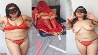 Milf bhabhi red bra panty me suhagrat sex mms