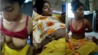 Red bra pahani bhabhi ki boobs show desi porn mms