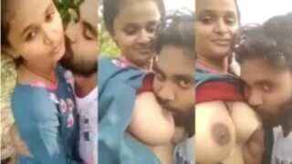 Jungle me ladki ka boobs chusa lover chodne se pahale